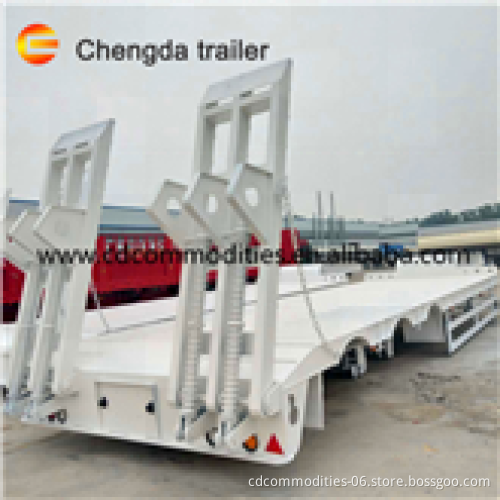Hot Sale 2/3 Axle  Lowbed Truck Trailer for Sale